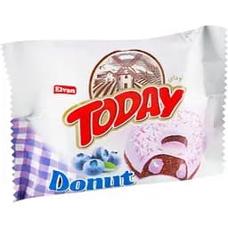 Пончик Elvan Today Donut у глазурі з чорничною начинкою 50 г - мініатюра 2