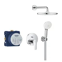 Душова система прихованого монтажу Grohe Eurosmart з Tempesta 250 25288000, Хром - мініатюра 2