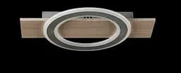 Люстра стельова LED Splendid Ray L2980/1, 80W, білий/коричневий, сучасний стиль, діаметр 44 см