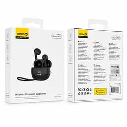 Бездротові навушники Veron W07 Liberty TWS Bluetooth Black - мініатюра 8