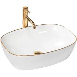 Умивальник Rea Sol накладний білий REA-U8605, Білий