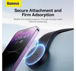 Автомобільний тримач холдер Baseus C02 Magnetic Phone Holder SUCC000201 Black - мініатюра 6