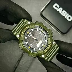 Чоловічий годинник Casio AQ-S810W-3A Зелений ( AT1141-0288 ) - мініатюра 3