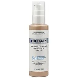 Тональний крем для обличчя Enough Collagen Whitening Moisture Foundation Освітлення SPF15, відтінок 21, 100 мл