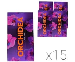 Grite Orchidea, Упаковка 15 шт. х 100 шт., Серветки косметичні Гріте Орхідея, 3-шарові - мініатюра 1