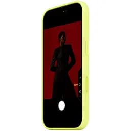 Чохол Silicone Case with Button, Animation & MagSafe для Apple iPhone 17 Pro Max Neon Yellow AAA [153245] - мініатюра 4