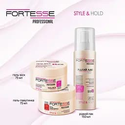 Гель-павутинка для волосся Fortesse Professional Style & Hold сильна фіксація, 75 мл - мініатюра 5