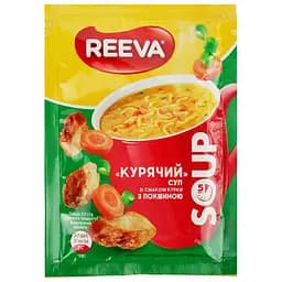 Суп Reeva Куриный со вкусом курицы с лапшой 17 г (923823)
