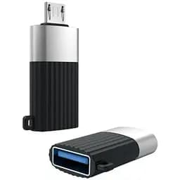Адаптер XO NB149-G USB2.0 TO MICRO connector Черный