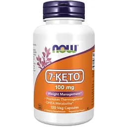 Стимулятор тестостерона 7-Keto 100 mg 120 вегакапсул NOW fit0012836