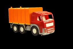 Дитяча пластикова машинка для хлопчика Магірус Фургон з широкими колесами машинка для пісочниці Червона