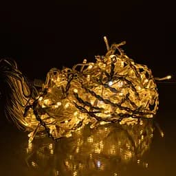 Уличная гирлянда Бахрома GarlandoPro 12 м 200 LED белая проволока Желтая 12MWY