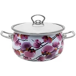 Кастрюля Idea Home Orchid 2237 с крышкой, 22 см, 5 л (6832900)