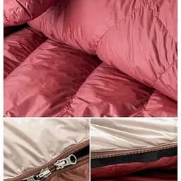 Спальник з натуральним пухом Naturehike Snowbird NH20YD001, p-р M, коричневий 510 г - мініатюра 9