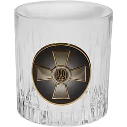 Подарочный набор Boss Crystal ВСУ 2 бокала с золотыми и серебряными накладками.