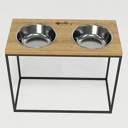 Hollky Base XL40 — миски на підставці для великих собак (2 × 1,8 л, висота 40 см) - мініатюра 4