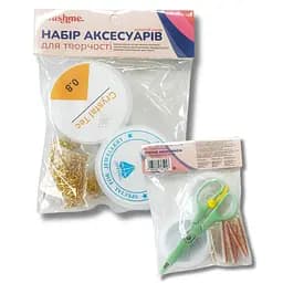 Набор для создания украшений "Золотой" NATVG ножницы, 50 застежек