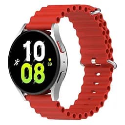 Ремінець для Honor Watch ES - червоний ширина кріплення 20мм силікон Watchbands Hump (W37-5WB63423833) - мініатюра 2