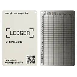 Мнемонічний планшет Lapua Seed phrase keeper for Ledger (LSPKL)