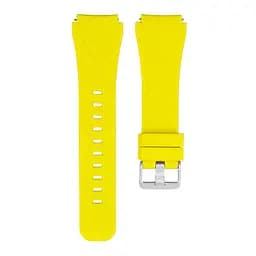 Браслет Gear для Samsung Galaxy Watch 5 - жовтий ширина кріплення 20мм силікон Watchbands (W44-8WB64500518) - мініатюра 2