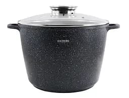 Кастрюля глубокая Zauberg алюминий мраморное покрытие 28 см 10 л черная (BL 0628)