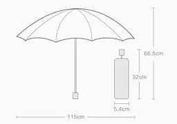 Парасолька Xiaomi RunMi 90 Points All Purpose Umbrella (5052BK) Black - мініатюра 5