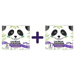 Паперові рушники Сніжна Панда ЕкстраЛонг 4 рулони (2 уп. х 2 рулони)