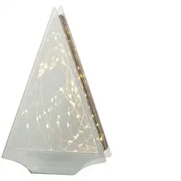 Ялинка скляна J-line настільна з лід-гірляндою 30 см (15440)