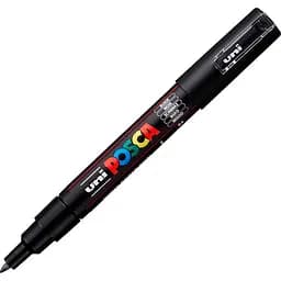 Маркер Uni Posca черный 0.7мм (PC-1M BLACK(N))