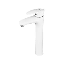 Змішувач для умивальника Plamix Cezar-001 High SET white PM0663 Білий