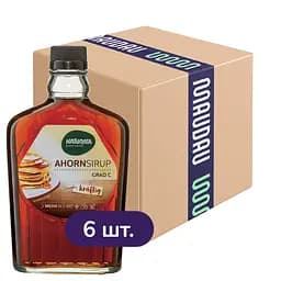 Упаковка сиропа Naturata Кленовый класса C органический 1.5 л (250 мл x 6 шт.)