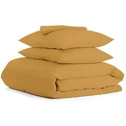 Комплект постільної білизни Cosas Curcuma CS2 Сімейний гірчичний (Ranfors_Mustard_Mustard_160x2)