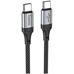 Кабель Hoco X102 Type-C to Type-C 3A 1 м nylon aluminum connectors чорний