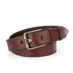 Ремінь чоловічий шкіряний JK-4008 (125 см) коричневий