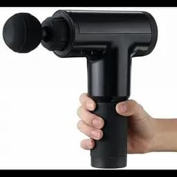 Масажер Акумуляторний для тіла м'язовий портативний ручний 4 насадки Fascial Gun GB-820 Чорний - мініатюра 2