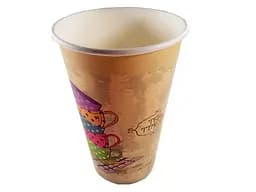 Одноразовий паперовий стакан об'єм 500 мл (16 oz) "Tea Time" Маестро 35 шт/уп.