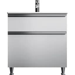 Тумба з умивальником AM.PM X-Joy підлогова 80 см 2 ящики білий MTA-FSX0802WG-WCC0802WG Білий