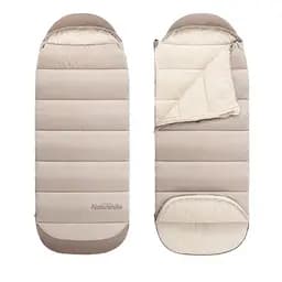 Спальний мішок з капюшоном Naturehike B400 NH21MSD11 (220 х 85см) Бежевий - мініатюра 2