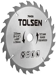 Диск пильний по дереву 235х40Tх30мм Tolsen hoz0013983