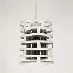 Підвіс в стилі LOFT у білому корпусі із графітовим плафоном Line.F 12728/1 WT+GR