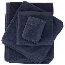 Рушник МВМ My Home Ніжність 70x140 см темно-синій  (BT-11 L DARK BLUE) - мініатюра 7