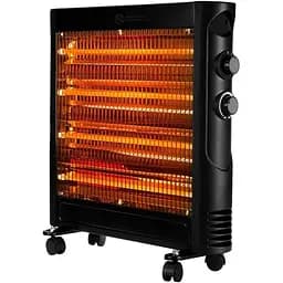 Обігрівач Neo Tools інфрачервоний 1200Вт, кварцовий нагрівальний елемент, чорний