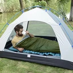 Спальник Naturehike LW180 (NH21MSD04) +15°C - правий - 205см - темно-зелений - мініатюра 5
