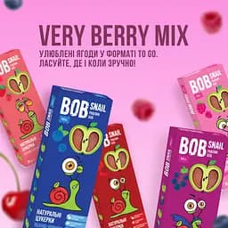 Набір: Фруктові цукерки Bob Snail Ягідний мікс 150 г (5 шт. х 30 г) - мініатюра 2