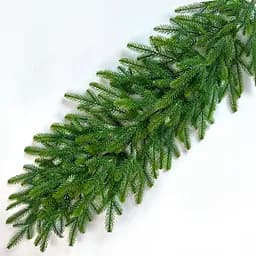 Хвойная гирлянда Hvoya Forest литая зеленая с салатовыми кончиками 2 м