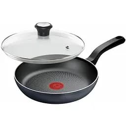 Сковорода Tefal з кришкою So' Light 24см алюміній бакеліт скло чорний kuh0014407