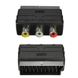 Перехідник SCART M -> RCAx3 F, AV