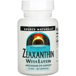 Натуральная добавка Source Naturals Зеаксантин с лютеином 10 мг 60 капсул