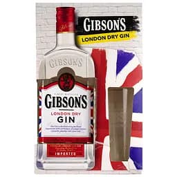 Уценка. Набор: Джин Gibson's London Dry, 37,5%, 0,7 л + бокал