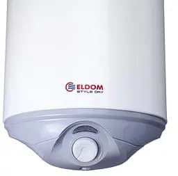 Водонагрівач Eldom STYLE 30 л, 1500 Вт, мокрий ТЕН, вертикальний, SLIM, білий (72269W) - мініатюра 2